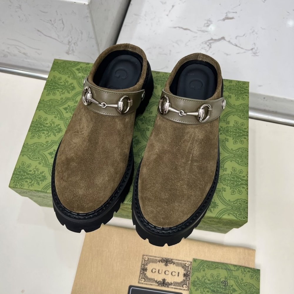 Gvc*1 Women Mule With Horsebit Dark Green 835829 Aae3R 3037