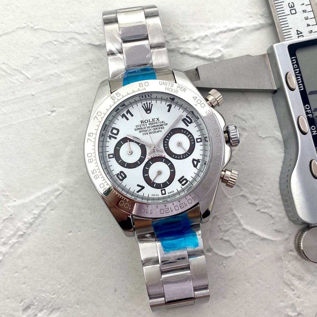 R01ex Oyster Perpetual Cosmograph Daytona In Silver 40Mm